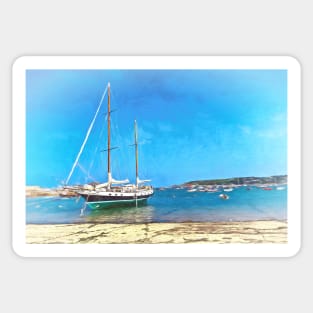 Anchored at the Scillies Sticker